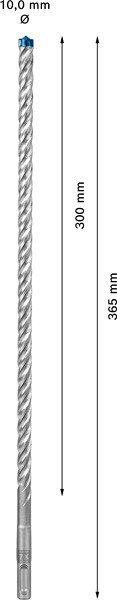 Udarni sveder EXPERT SDS plus-7X, 10 x 300 x 365 mm