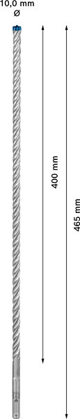 Udarni sveder EXPERT SDS plus-7X, 10 x 400 x 465 mm
