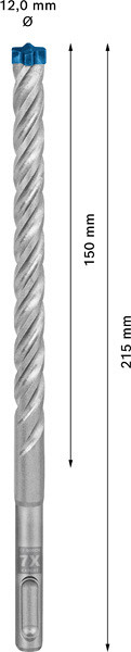 Udarni sveder EXPERT SDS plus-7X, 12 x 150 x 215 mm