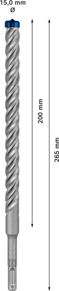 Udarni sveder EXPERT SDS plus-7X, 15 x 200 x 265 mm