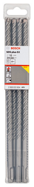 Udarni sveder PRO SDS plus-5X, 10 x 200 x 260 mm, 10 kosov