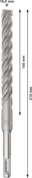Udarni sveder PRO SDS plus-5X, 16 x 150 x 210 mm, 10 kosov