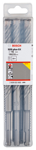 Udarni sveder PRO SDS plus-5X, 16 x 150 x 210 mm, 10 kosov