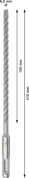 Udarni sveder PRO SDS plus-5X, 6,5 x 150 x 210 mm, 10 kosov