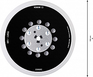 Univerzalni brusni krožnik EXPERT Multihole, 150 mm, mehki