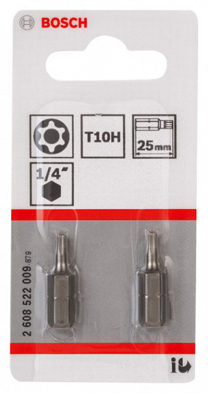 Vijačni nastavek T10H Security-Torx®, ekstra trd