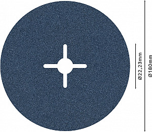 Vlaknena brusna plošča PRO R574, 180 mm, G120