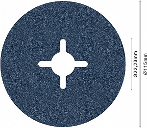 Vlaknena brusna plošča PRO R574, 115 mm, G100
