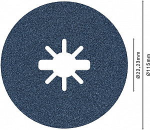 Vlaknena brusna plošča PRO R574 X-Lock, 115 mm, G120