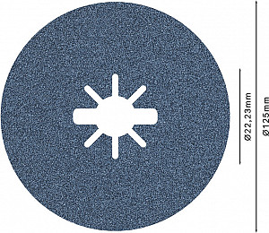 Vlaknena brusna plošča PRO R574 X-Lock, 125 mm, G80