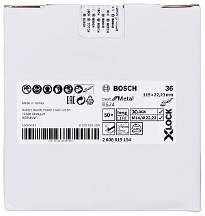 Vlaknena brusna plošča PRO R574 X-Lock, 115 mm, G36