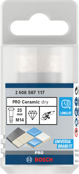 Vrtalna krona PRO Ceramic dry, 25 x 35 x 22,23 mm