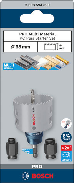 Začetni komplet PRO Multi Material PC Plus, 68 mm, 5-delni