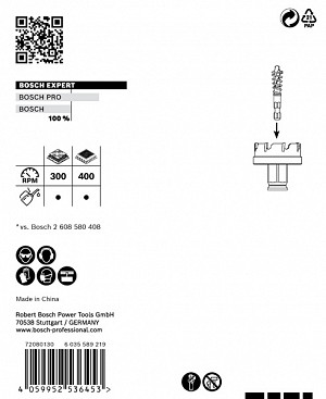Žaga za izrezovanje lukenj EXPERT Sheet Metal, 40 x 5 mm