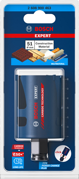 Žaga za izrezovanje lukenj EXPERT Construction Material, 51 x 60 mm