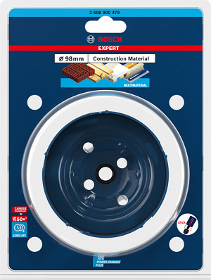 Žaga za izrezovanje lukenj EXPERT Construction Material, 98 x 60 mm