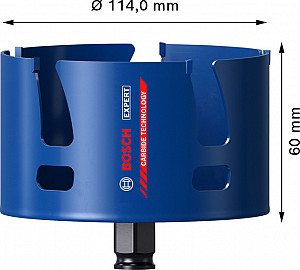 Žaga za izrezovanje lukenj EXPERT Construction Material, 114 x 60 mm