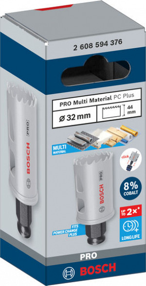 Žaga za izrezovanje lukenj PRO Multi Material PC Plus, 32 mm