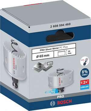 Žaga za izrezovanje lukenj PRO Sheet Metal PC Plus, 65 mm