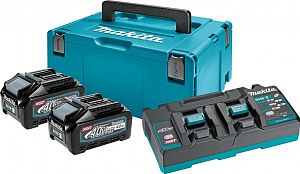 Slika izdelka: Set akumulatorjev MAKITA XGT (2 x 40V/4,0Ah + DC40RB)