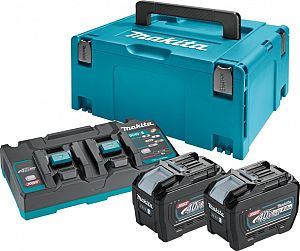 Slika izdelka: Set akumulatorjev MAKITA XGT (2 x 40V/8,0Ah + DC40RB)