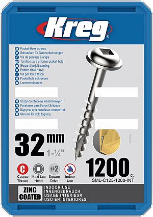 Slika izdelka: KREG® Galvanizirani vijaki - 32 mm / 1.25" (1200 kos)