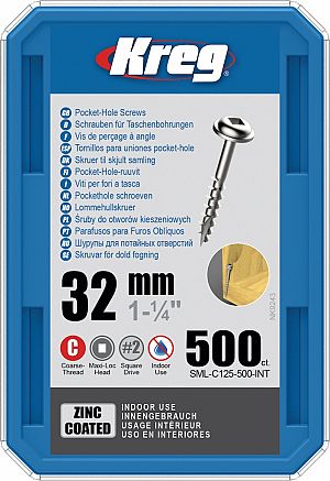 Slika izdelka: KREG® Galvanizirani vijaki - 32 mm / 1.25" (500 kos)