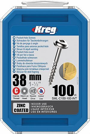 Slika izdelka: KREG® Galvanizirani vijaki - 38 mm / 1.5" (100 kos)