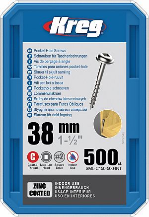 Slika izdelka: KREG® Galvanizirani vijaki - 38 mm / 1.5" (500 kos)