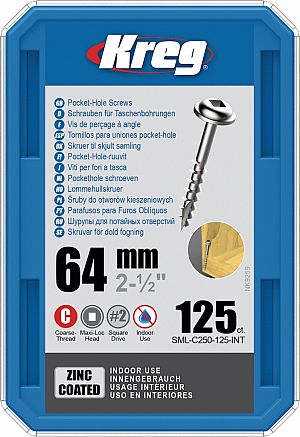 Slika izdelka: KREG® Galvanizirani vijaki - 64 mm / 2.5" (125 kos)