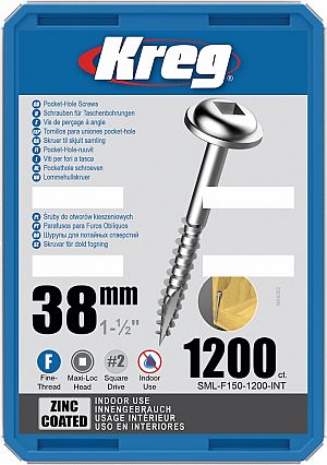 Slika izdelka: KREG® Galvanizirani vijaki - 38 mm / 1.5" (1200 kos)