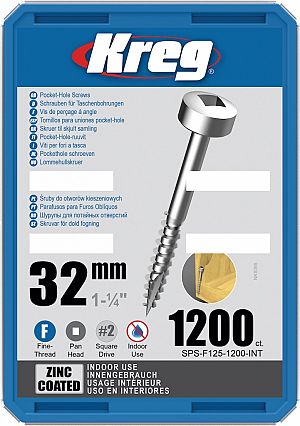 Slika izdelka: KREG® Galvanizirani vijaki - 32 mm / 1.25" (1200 kos)