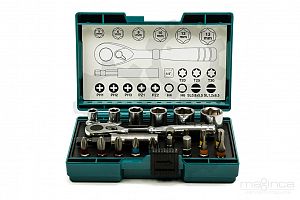 Slika izdelka: 21 - delni set vijačnih nastavkov z 1/4" račno MAKITA