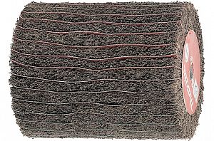 Slika izdelka: Valjčna krtača iz klobučevine in lana - zrnatost 80