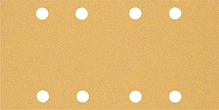 10-delni komplet brusnih papirjev z 8 luknjami EXPERT C470 za vibracijske brusilnike, 93 x 186 mm, G 80
