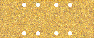 10-delni komplet brusnih papirjev z 8 luknjami EXPERT C470 za vibracijske brusilnike, 93 x 230 mm, G 40