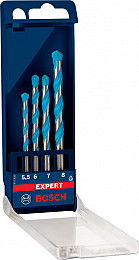 4-delni komplet svedrov EXPERT MultiConstruction CYL-9, 5,5/6/7/8 mm