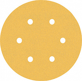 5-delni komplet brusnih papirjev s 6 luknjami EXPERT C470 za ekscentrične brusilnike, 150 mm, G 120