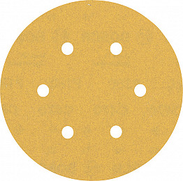 5-delni komplet brusnih papirjev s 6 luknjami EXPERT C470 za ekscentrične brusilnike, 150 mm, G 180