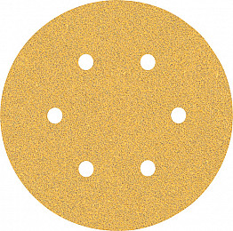 5-delni komplet brusnih papirjev s 6 luknjami EXPERT C470 za ekscentrične brusilnike, 150 mm, G 60