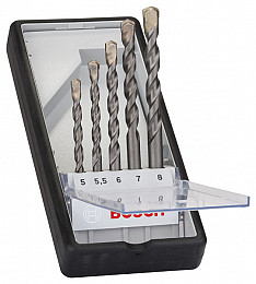 5-delni komplet svedrov za beton Robust Line CYL-3, 5–8 mm
