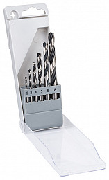 6-delni komplet spiralnih svedrov HSS PointTeQ, 2–8 mm