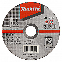 Tanka rezalna plošča za aluminij 125 x 1 mm