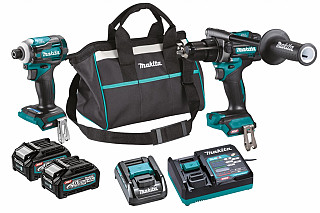 Set orodja 40V XGT MAKITA DK0114G201 (HP001G + TD001G) + FEEL THE ENERGY GRATIS BL4040F Akumulator*