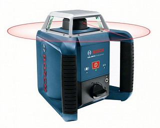Rotacijski laser BOSCH GRL 400 H + Laserski sprejemnik LR 1 + Transportni kovček + NiMH akumulatorska baterija
