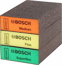 Brusni blok EXPERT S471 Standard, 26 x 69 x 97 mm, srednja, fina, izjemno fina, 3 kosi x 5 paketov