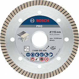 Diamantna plošča PRO Ceramic, 115 x 22,23 mm
