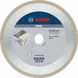 Diamantna plošča PRO Ceramic, 250 x 30/25,4 mm