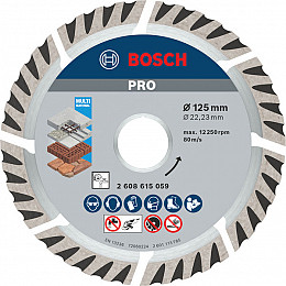 Diamantna plošča PRO Multi Material, 125 x 22,23 mm