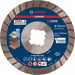 Diamantna rezalna plošča EXPERT MultiMaterial X-LOCK 115 x 22,23 x 2,4 x 12 mm